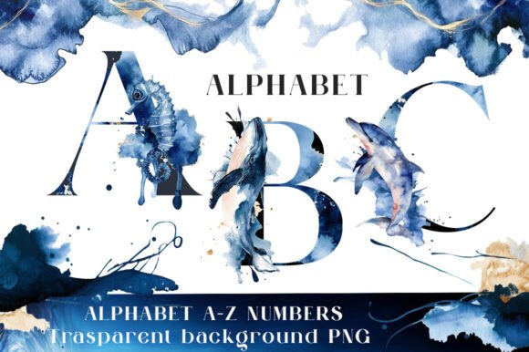 Marine Watercolor Alphabet: A Designer's Practical Guide