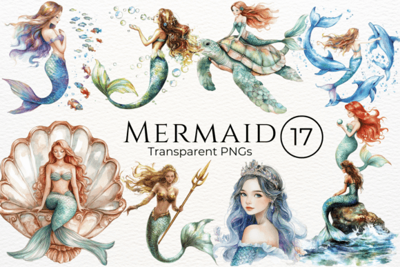 Mermaid Watercolor Cliparts: A Designer's Guide to Whimsical Visual Storytelling