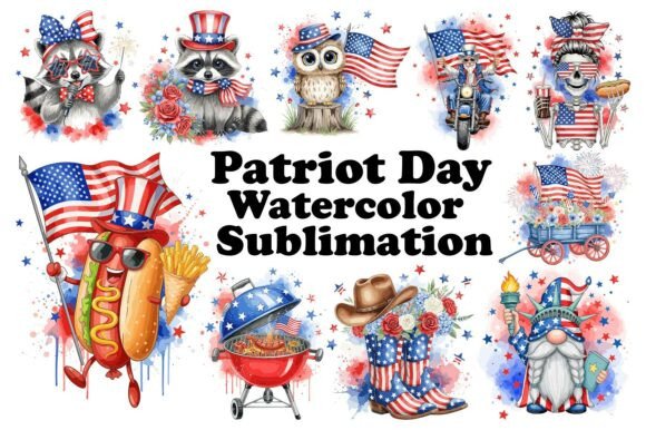 Patriot Day Watercolor Sublimation Set: Design with Depth and Intention