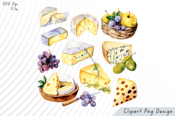 Watercolor Cheese Fruit PNG Clipart: A Designer's Guide