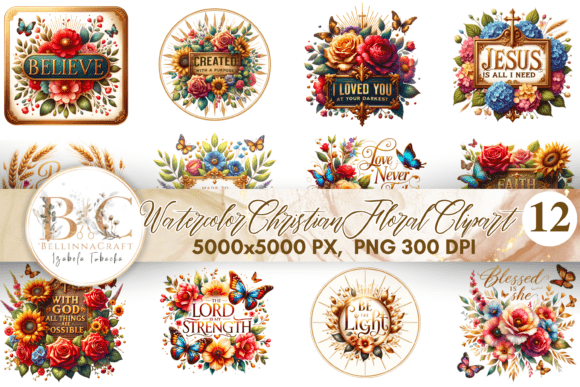 Watercolor Christian Floral Clipart: A Designer's Guide