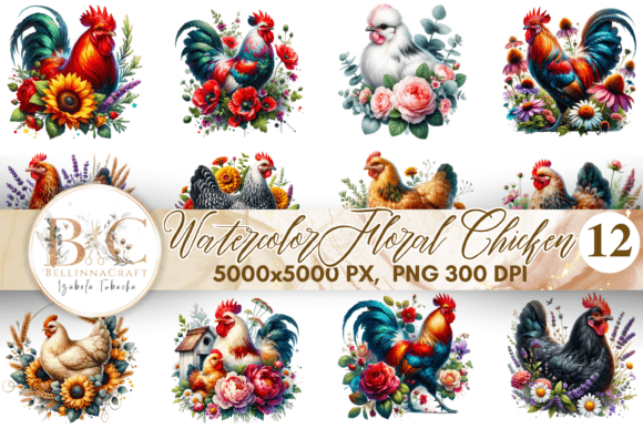 Watercolor Floral Chicken Clipart Bundle: A Designer's Guide