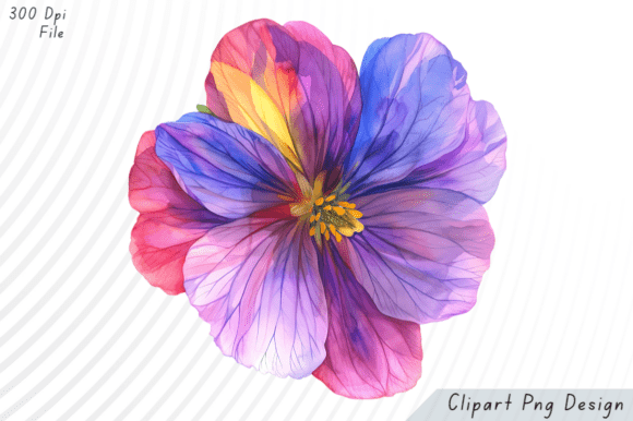 Watercolor Rainbow Hibiscus Flower Clipa: A Designer's Guide