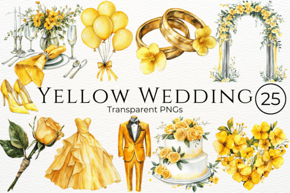 Yellow Wedding Watercolor Clipart: A Designer's Guide